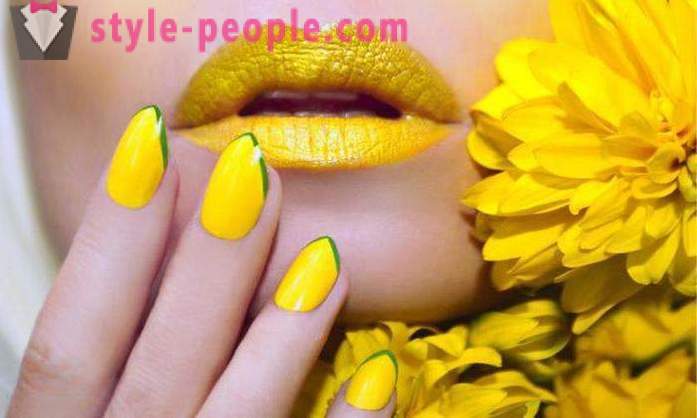 Sárga manikűr: Photo Design