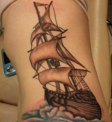 Tattoo „hajó” - a lehetséges értékek