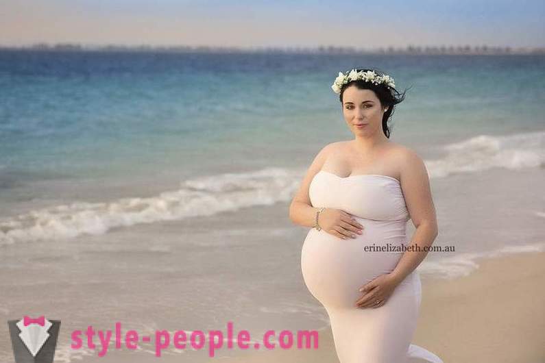 Fényképek a nő, aki terhes pyaternyashkami