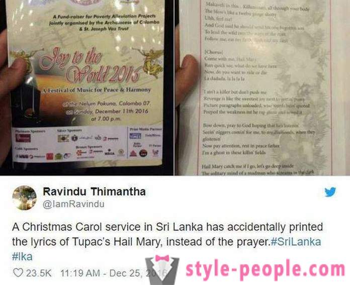 Sri Lanka, a templom hívek szórólapokat a szöveg, a dal a rapper helyett ima