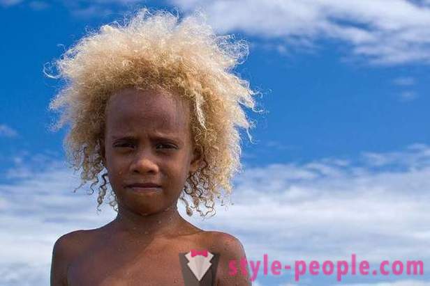 A történet a fekete lakói Melanézia szőke