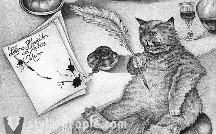 A történet irodalmi macskák