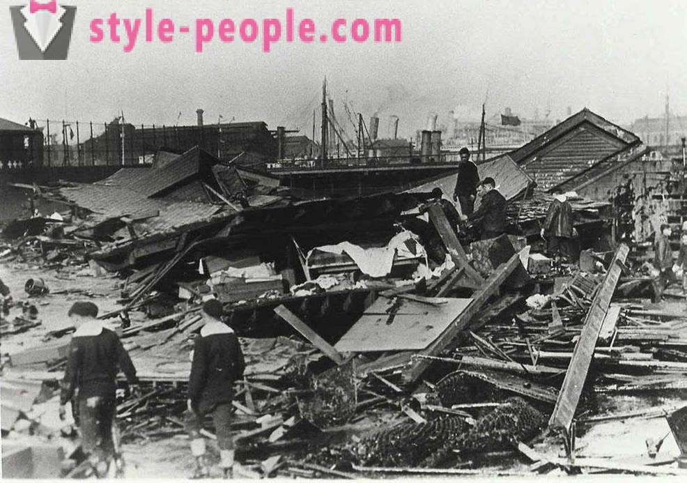 Történelmi felvételek az árvíz cukor Boston