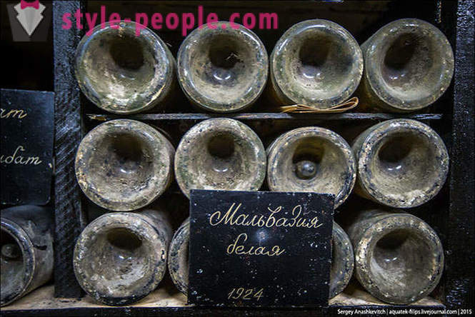 A híres Massandra bor gyűjtemény