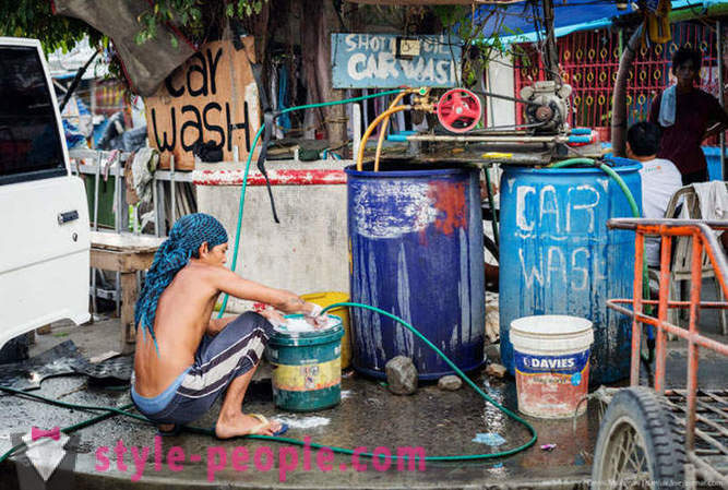 Az élet a nyomornegyedek Manila