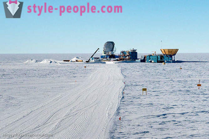 Antarktisz állomás a Déli-sarkon
