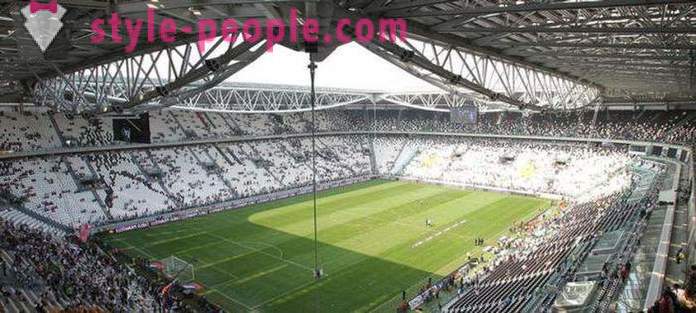 Stadion „Juventus”: fényképét, nevét, beosztását