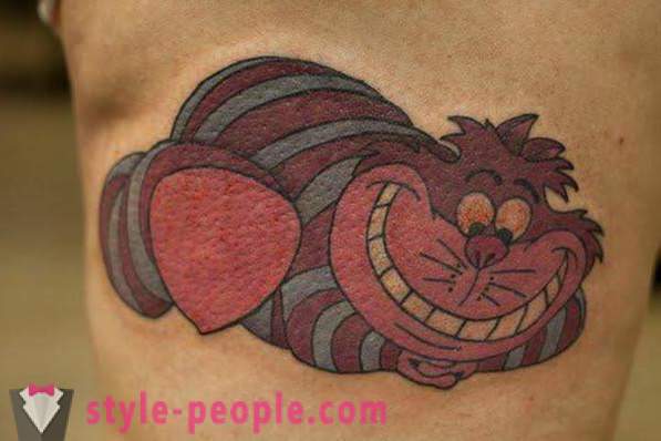 „Cheshire Cat” - tetoválás, feltöltött pozitív