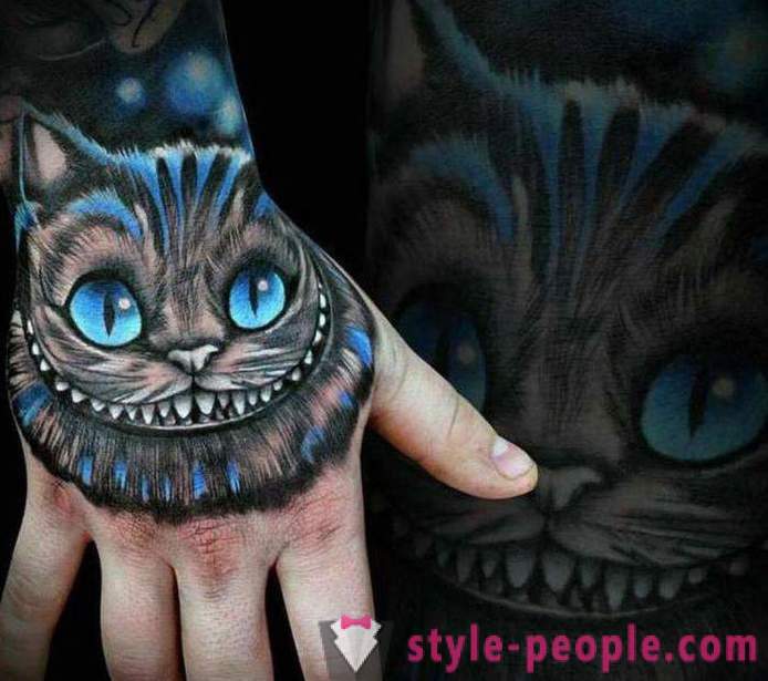 „Cheshire Cat” - tetoválás, feltöltött pozitív
