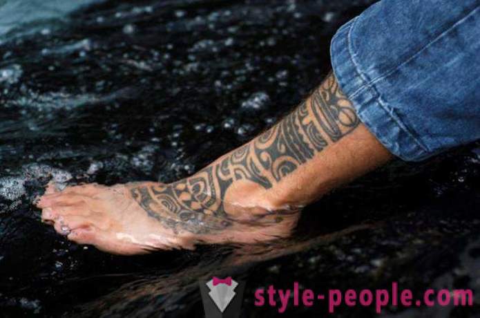 Jellemzők tetoválás a férfiak gyalog