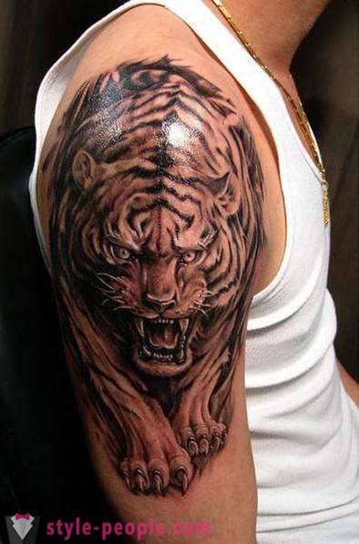 A fő értéke egy tigris tetoválás