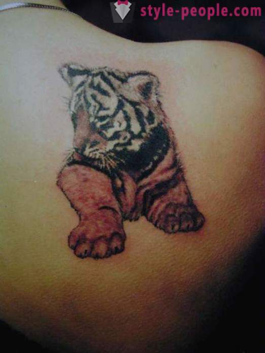 A fő értéke egy tigris tetoválás