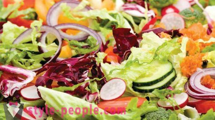 Diétás saláta diéta: főzés receptek fotókkal. könnyű saláták
