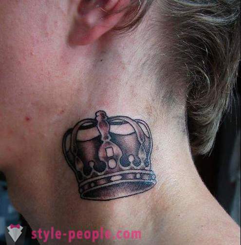 Tattoo „Korona”: fontos a tetoválás és képek