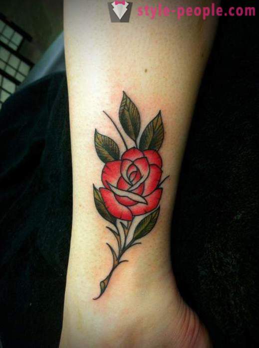 Jelentése tattoo „Rose”: rövid története és leírása