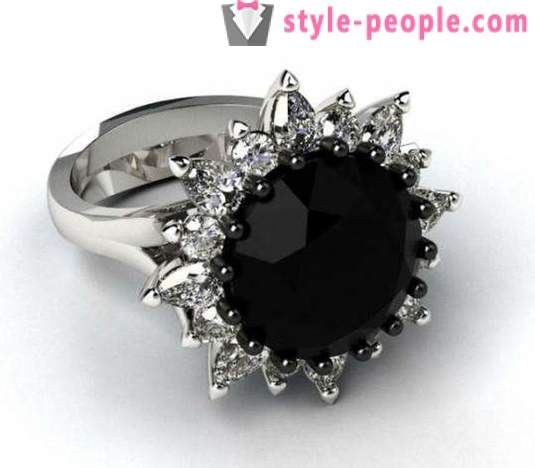 Fekete gyémánt ékszerek amelyet? Gyűrű Black Diamond